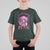 Breast Cancer Awareness T Shirt For Kid In October We Wear Pink Halloween Butterfly Bat Murderer - Wonder Print Shop