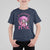 Breast Cancer Awareness T Shirt For Kid In October We Wear Pink Halloween Butterfly Bat Murderer - Wonder Print Shop