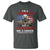 Harris Walz 2024 T Shirt I'm A Veteran Not A Sucker Or A Loser Eagle American Flag - Wonder Print Shop