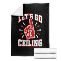 Lets Go Ceiling Fan Funny Lazy Halloween Throw Blanket
