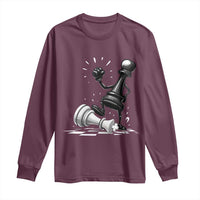 No Kings Long Sleeve Shirt America Protest Chess Rejecting Kings - Wonder Print Shop