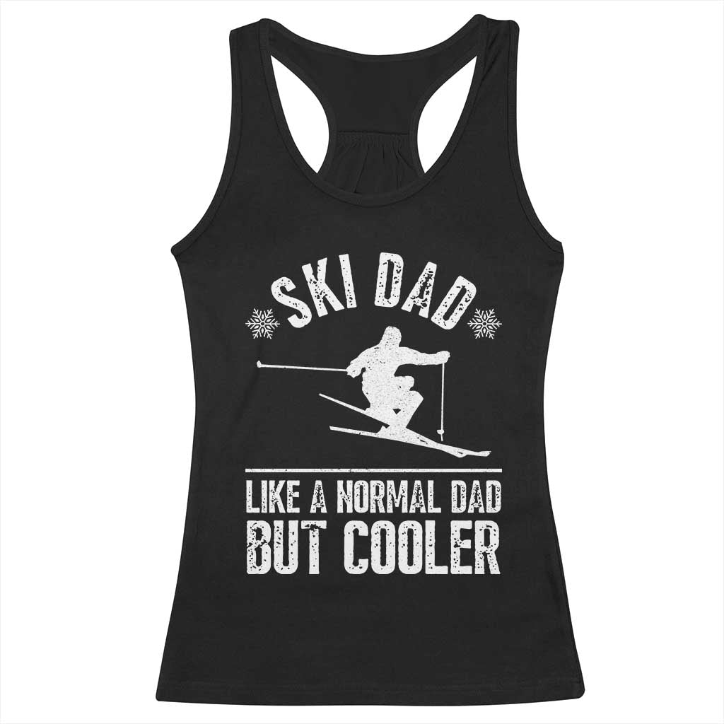 Funny Skiing Father's Day Racerback Tank Top Ski Dad Like A Normal Dad But Cooler