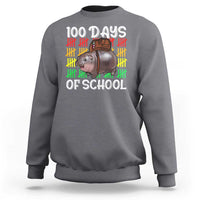 Funny Moo Deng 100 Days Of School Sweatshirt