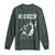 Funny Jesus American Football He Is Rizzin' Long Sleeve Shirt