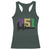 Funny Mardi Gras Mobile Alabama Racerback Tank Top 251 Skyline Area Code Glitter Print