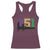 Funny Mardi Gras Mobile Alabama Racerback Tank Top 251 Skyline Area Code Glitter Print