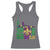 Funny Mardi Gras Mobile Alabama 251 Racerback Tank Top Skyline Area Code Glitter Print