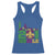 Funny Mardi Gras Mobile Alabama 251 Racerback Tank Top Skyline Area Code Glitter Print