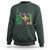 Funny Mardi Gras Mobile Alabama 251 Sweatshirt Skyline Area Code Glitter Print