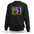 Funny Mardi Gras In Mobile Alabama 251 Sweatshirt Skyline Area Code