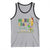 Funny Mardi Gras Drinking Team Tank Top Cocktails Wine Crawfish Beads Glitter Print