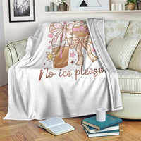No Ice Please Throw Blanket Funny Coffee Lover Pro Immigration Political