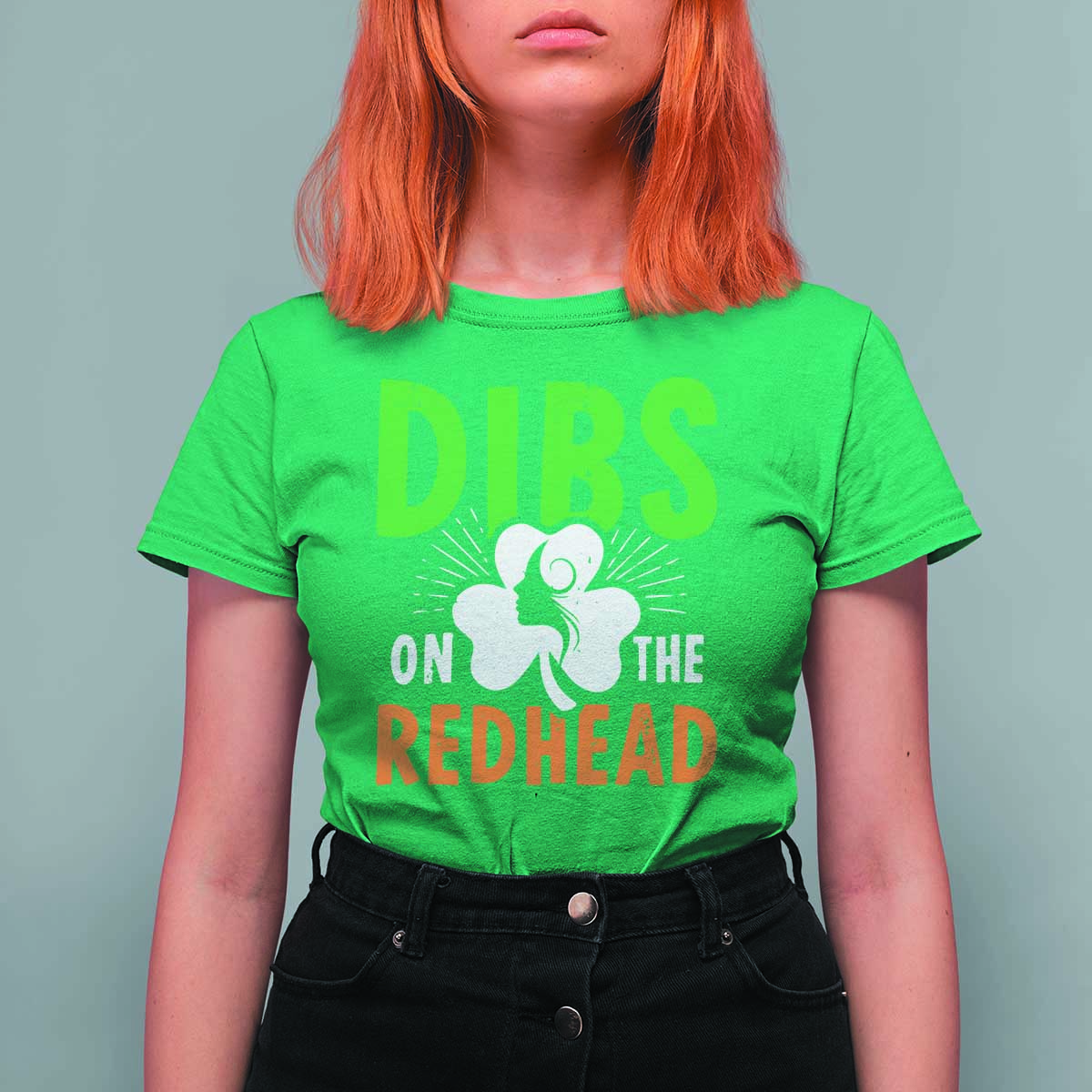 Funny Dibs On The Redhead St Patrick's Day T Shirt For Women