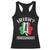 Funny St Patrick's Day Italian Racerback Tank Top Irish Fuhgeddaboudit Pisa Tower Shamrock