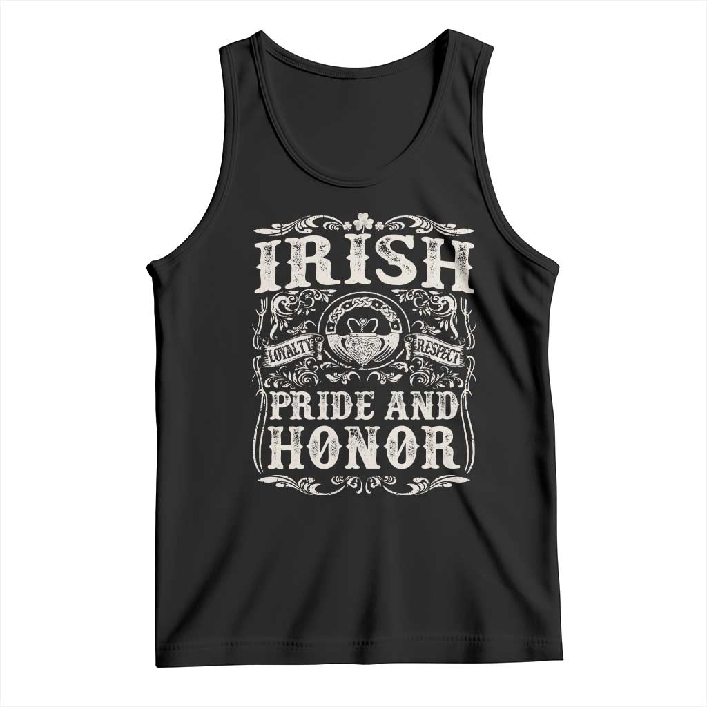 Irish Pride And Honor Tank Top Vintage Claddagh Ring Celtic Knot