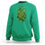 Funny St Patrick's Day Shamrock Heart Cardiac Nurse Anatomy Sweatshirt