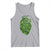 Funny St Patrick's Day Shamrock Heart Cardiac Nurse Anatomy Tank Top