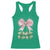 Not Lucky Just Blessed Racerback Tank Top Blessed Christian Shamrocks St Patricks Day Coquette