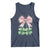 Not Lucky Just Blessed Tank Top Blessed Christian Shamrocks St Patricks Day Coquette