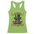 Funny St Patrick's Day Irish Beer Drinking Racerback Tank Top 0% Irish 100% Drunk Skull