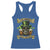 Funny St Patrick's Day Irish Beer Drinking Racerback Tank Top 0% Irish 100% Drunk Skull