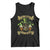 Funny St Patrick's Day Irish Beer Drinking Tank Top 0% Irish 100% Drunk Skull