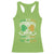 Funny Warning May Be Prone To Shenanigans And Malarkey Racerback Tank Top St Patrick's Day Celtic Shamrock