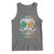 Funny Warning May Be Prone To Shenanigans And Malarkey Tank Top St Patrick's Day Celtic Shamrock