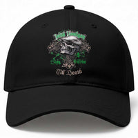 Funny Irish Pride Baseball Cap Irish Hooligan Stay True Till Death Flat Cap Skull