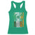 St Patrick's Day Black Irish Racerback Tank Top Vintage American Flag Celtic Cross