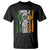 St Patrick's Day Black Irish T Shirt Vintage American Flag Celtic Cross
