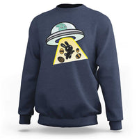 Funny Easter Day UFO Alien Bunny Sweatshirt