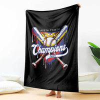 Venezuela Champions 2026 Throw Blanket Baseball Lover Home Plate Drip