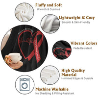Stroke Awareness Throw Blanket Stroke Survivor Warrior Brain Attack