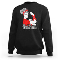 Stroke Survivor Unbreakable Sweatshirt Stroke Awareness Gift