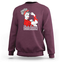 Stroke Survivor Unbreakable Sweatshirt Stroke Awareness Gift