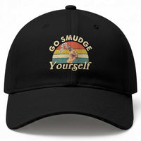 Funny Go Smudge Yourself Baseball Cap Smudging Retro Native American Sage