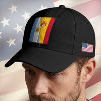 Spain Argentina Half Flag Spanish Argentinian Roots Baseball Cap