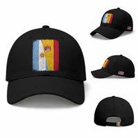 Spain Argentina Half Flag Spanish Argentinian Roots Baseball Cap