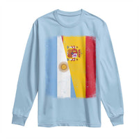 Spain Argentina Half Flag Spanish Argentinian Roots Long Sleeve Shirt