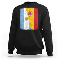 Spain Argentina Half Flag Spanish Argentinian Roots Sweatshirt