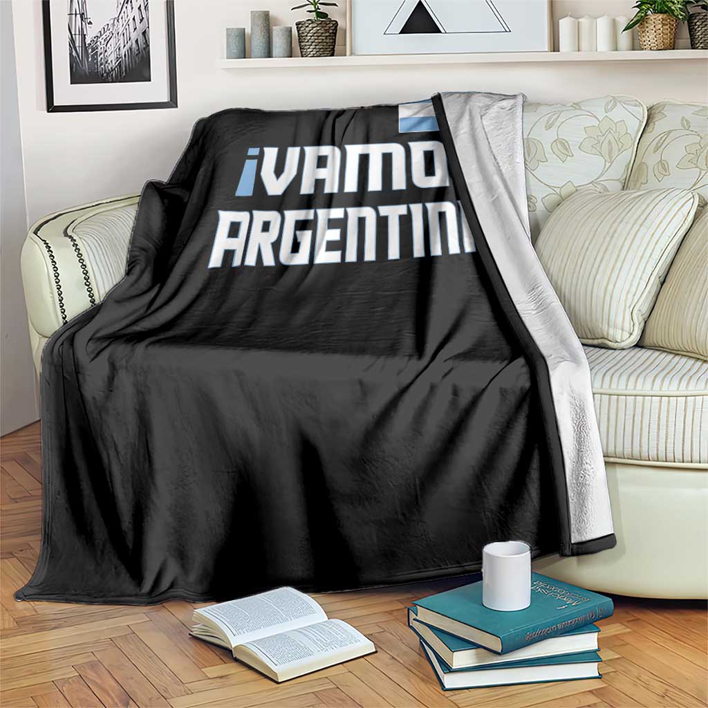 Vamos Argentina Throw Blanket Sol De May Argentinian Flag National Pride
