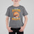 Funny Halloween Football T Shirt For Kid Tis The Season To Be Creepy Pumpkin American Football Bat - Wonder Print Shop