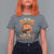 Funny Halloween Football T Shirt For Women Tis The Season To Be Creepy Pumpkin American Football Bat - Wonder Print Shop