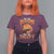 Funny Halloween Football T Shirt For Women Tis The Season To Be Creepy Pumpkin American Football Bat - Wonder Print Shop