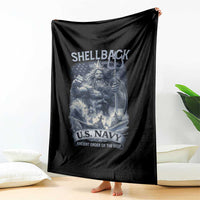 Navy Veteran Throw Blanket King Neptune Shellback Ancient Order Of The Deep - Wonder Print Shop