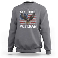 Air Force Veteran Sweatshirt Bald Eagle Vintage American Flag - Wonder Print Shop