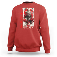 Christmas Samurai Santa Sweatshirt Japanese Xmas Warrior Ukiyo-e Art - Wonder Print Shop