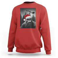 Funny Bigfoot Santas Sleigh Selfie Christmas Sweatshirt - Wonder Print Shop