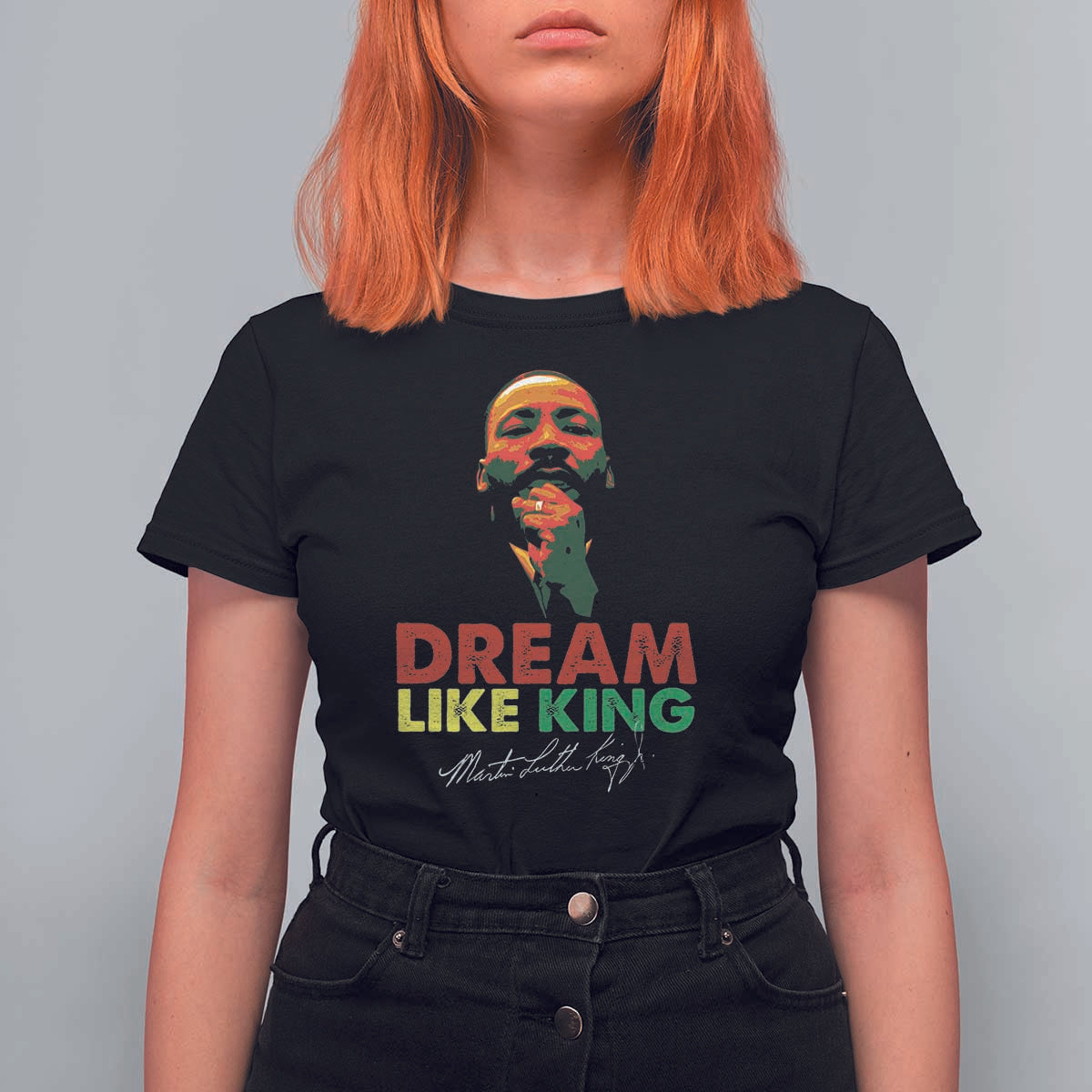 Dream Like King Martin Luther King T Shirt For Women MLK Black History Month